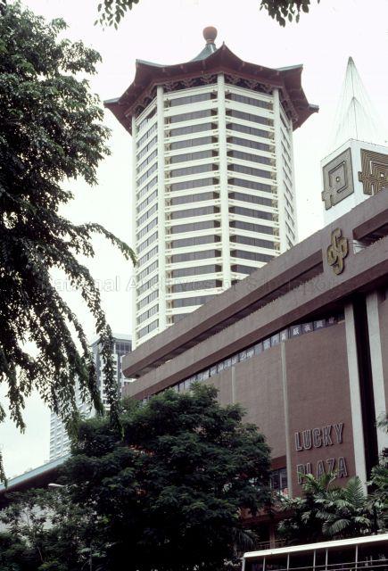 Marriott Hotel and Lucky Plaza at Orchard Road