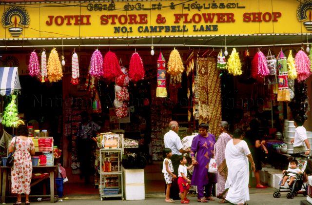 Jothi Store and Flower Shop at Campbell Lane in Little India