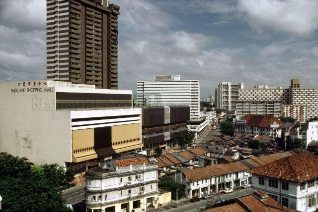 Area around Selegie Road, with Parklane Shopping Mall on left