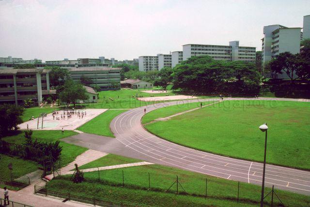 View of a running track