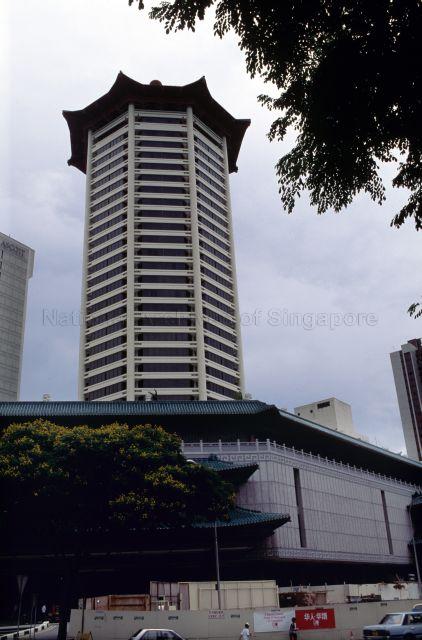 Dynasty Hotel at Orchard Road. The hotel was renamed to Marriott Hotel in 1995.