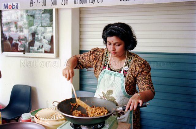 Indian cooking competition held at Boon Lay Community Centre. Guest of honour for event is Member of Parliament for Boon Lay Goh Chee Wee.