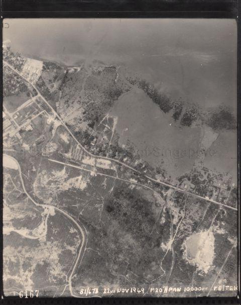 PART OF A SERIES OF AERIAL PHOTOGRAPHS FROM SOUTH-EAST TO