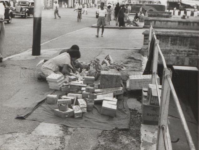 Street vendor selling toys in Chinatown