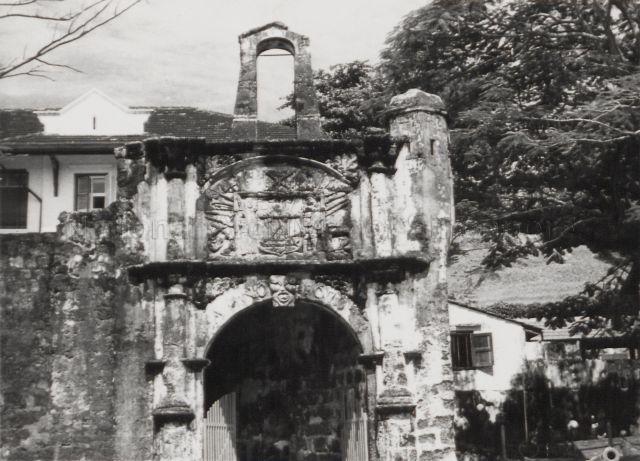 The gate of A Famosa fort, Malacca