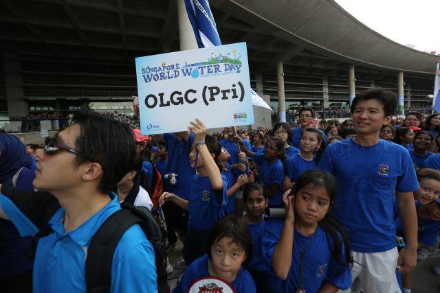 Students from CHIJ Our Lady of Good Counsel (Primary) attending PUB World Water Day held at Marina Barrage