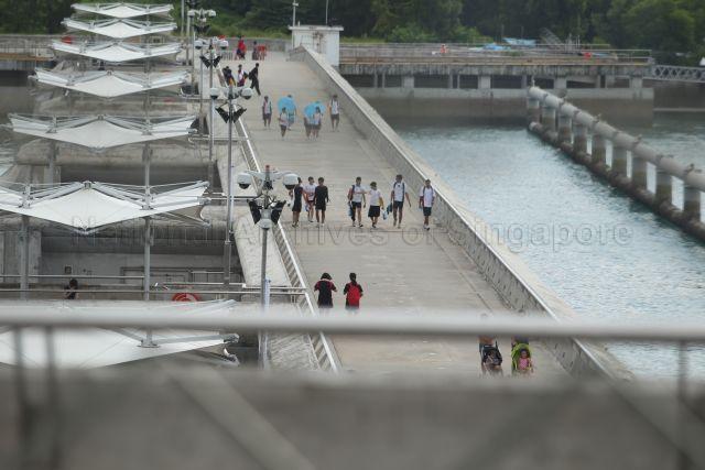 Photo of Marina Barrage taken during PUB World Water Day event