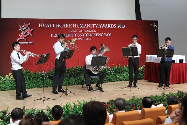 View of stage and programme