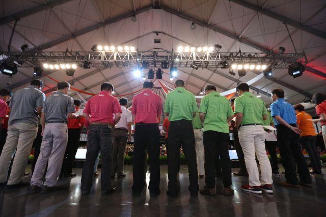 May Day rally at Downtown East D'Marquee Tent
