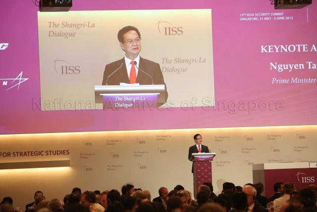 Keynote address by Vietnamese Prime Minister Nguyen Tan Dung at Shangri-La Dialogue opening dinner at Island Ballroom, Shangri-La Hotel