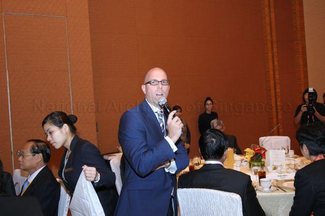 Alan Marcus from World Economic Forum speaking at the lunch