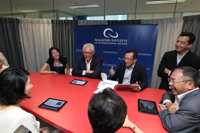 Taken at: Official launch of International Involvement Hub (I2HUB) at I2HUB office, level 4M, Atrium @ Orchard<br />Pictured: Emeritus Senior Minister Goh Chok Tong