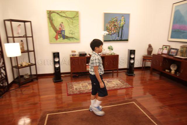 Ambassador Ng Teck Hean's son at the lunch for Prime Minister Lee Hsien Loong and his wife Madam Ho Ching, hosted by Ambassador Ng Teck Hean at his residence in Hanoi, Vietnam.