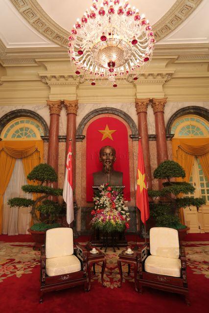 Meeting room at the Presidential Palace in Hanoi, Vietnam.