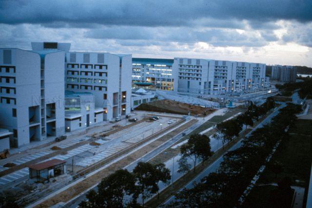 Construction of Temasek Polytechnic's campus at Tampines<br />
