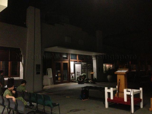 Parade square in preparation for the Weapons Presentation Ceremony at Memories at Old Ford Factory (MOFF)<br />