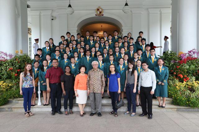 Taken at: Istana Open House in celebration of Hari Raya and National Day Pictured: President Tony Tan Keng Yam and his wife Mrs Mary Tan