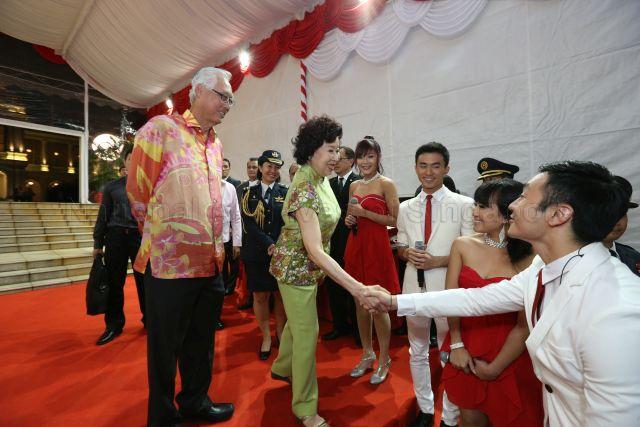 Taken at: National Day Reception at the Istana Lawn Pictured: Emeritus Senior Minister Goh Chok Tong and his wife Mdm Tan Choo Leng
