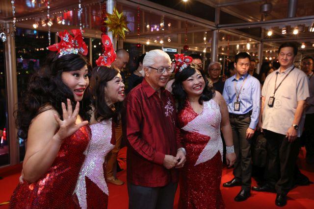 Taken at: SG50 Marina Bay Countdown at the Marina Bay floating platform<br />Pictured: Guest-of-Honour President Tony Tan