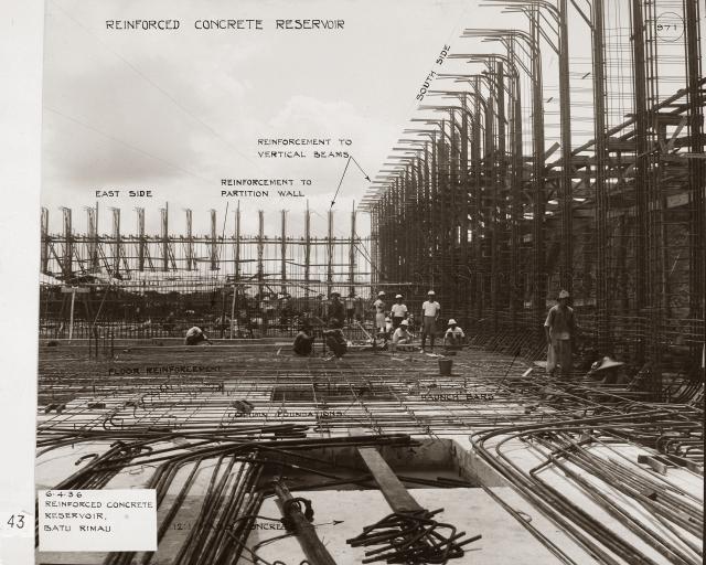 Singapore Naval Base - Reinforced concrete reservoir Batu Rimau