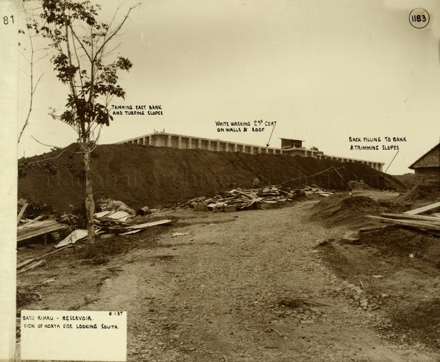 Singapore Naval Base - Batu Rimau Reservoir: view of North side looking South