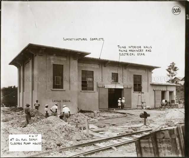 Singapore Naval Base - 4th Oil Fuel Depot: electric pump house