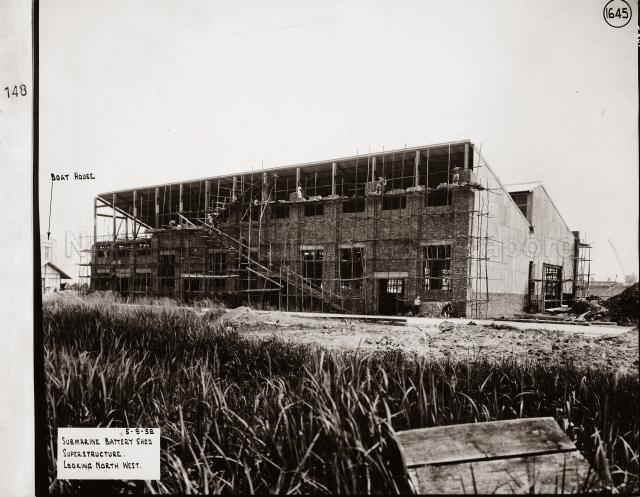 Singapore Naval Base - Submarine Battery Shed superstructure looking North West
