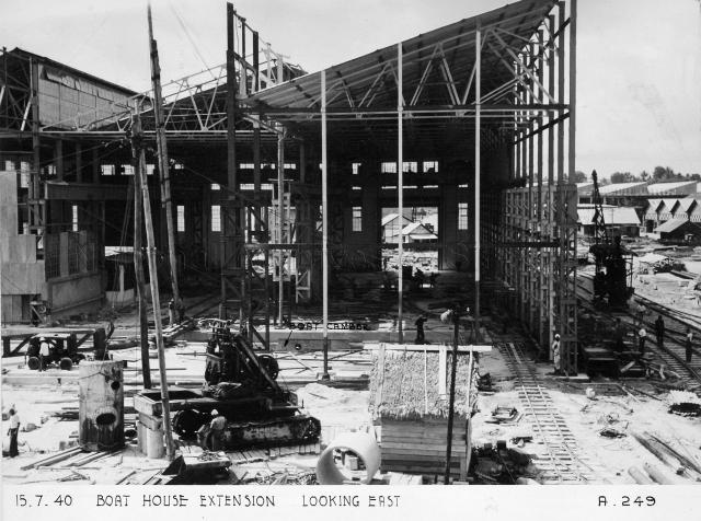 Singapore Naval Base - Boat House extension looking East
