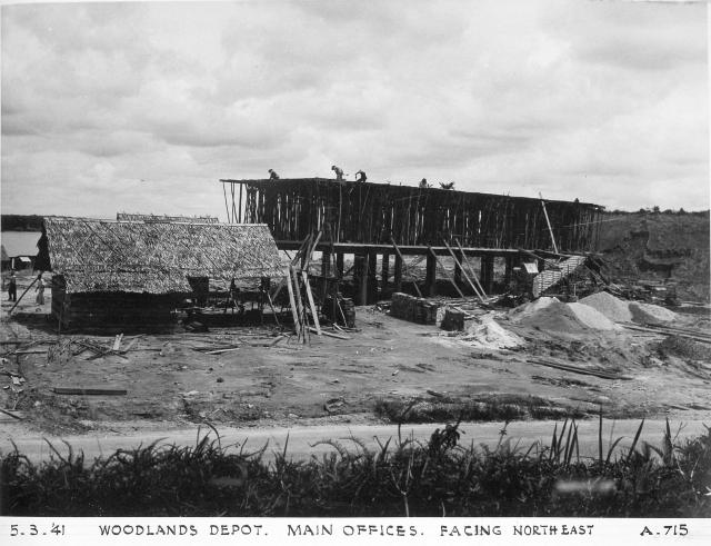 Singapore Naval Base - Woodlands Depot. Main Offices facing North East.