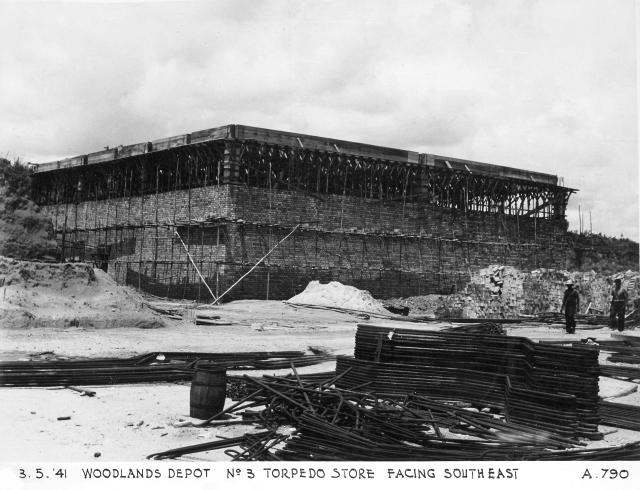 Singapore Naval Base - Woodlands Depot. No.3 Torpedo Store facing South East.