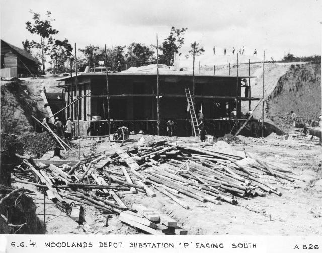 Singapore Naval Base - Woodlands Depot. Substation 'P' facing South.