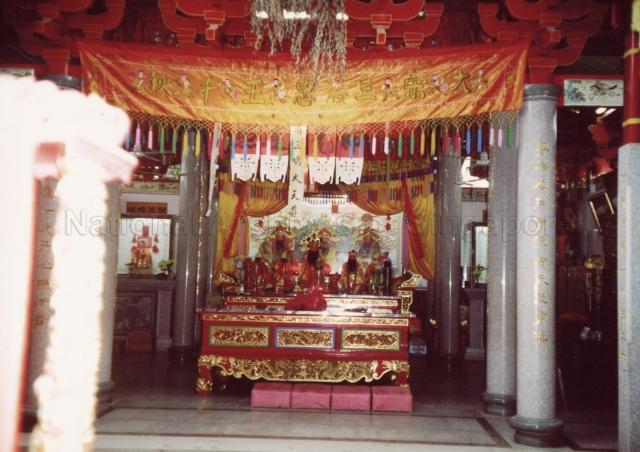 Internal view. &nbsp;Main temple where Poh Chung Tian Chor Sian Tong founder brought back the incense from &nbsp;China Xiamen Tong An.