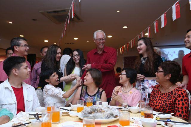 Taken at: Marine Parade National Day Dinner at Roland Restaurant Pictured: Guest-of-Honour Emeritus Senior Minister Goh Chok Tong and Member of Parliament for Marine Parade Group Representation Constituency (GRC) Edwin Tong Chun Fai