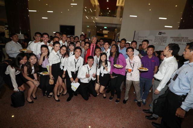 Taken at: Singapore Institute of Technology (SIT) Ministerial Forum: Dialogue with SITizens at the SIT's Dover campus Pictured: Prime Minister Lee Hsien Loong