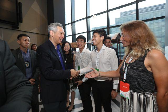 Taken at: Launch of the Google Asia Pacific office at Mapletree Business City Pictured: Prime Minister Lee Hsien Loong
