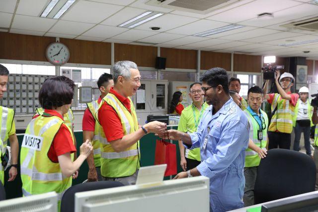 Taken at: Chinese New Year visit to Senoko Power Station at Senoko Loop Pictured: Prime Minister Lee Hsien Loong.