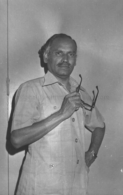 Portrait of Mr S Varathan, a playwright and actor-director