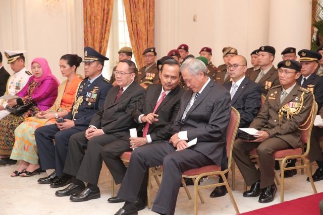 Taken at: Distinguished Service Order (Military) award conferment ceremony at the Istana. Pictured: Minister For Defence Dr Ng Eng Hen.