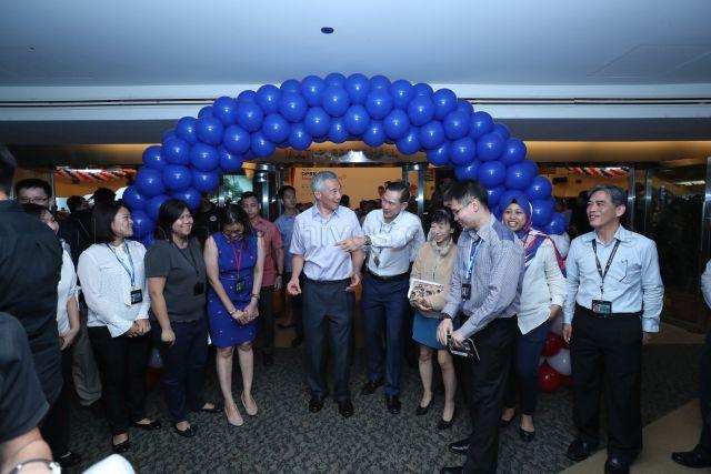 Taken at: Ministry of Home Affairs (MHA) lunch in appreciation of the Home Team Spirit for The Democratic People's Republic of Korea (DPRK) - United States of America (USA) Singapore Summit at the MHA multipurpose hall  Pictured: Guest-of-Honour Prime Minister Lee Hsien Loong