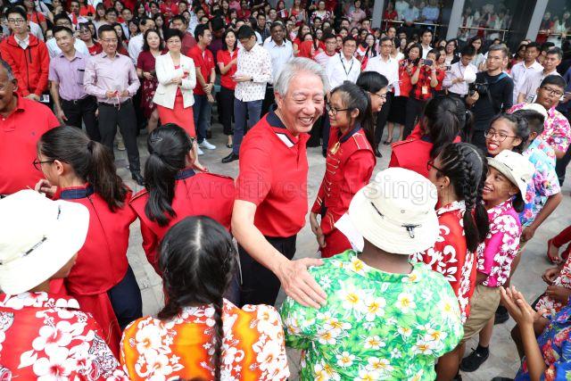 Taken at: National Day Observance ceremony at the Treasury &nbsp;Pictured: Deputy Prime Minister and Coordinating Minister for National Security Teo Chee Hean and Minister for Finance Heng Swee Keat
