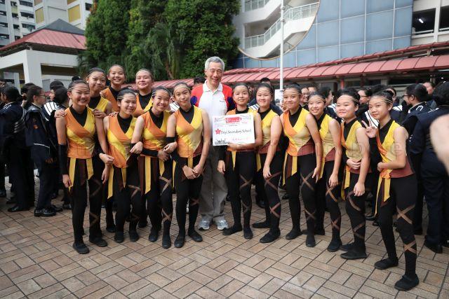 Taken at: &nbsp;Teck Ghee National Day Carnival at Blk 325 Ang Mo Kio Ave 3 &nbsp;Pictured: Prime Minister Lee Hsien Loong