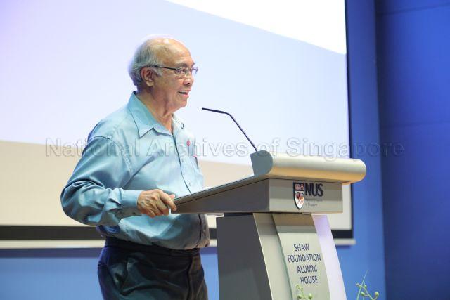 Taken at: Launch of a book co-edited by Dr S. Vasoo and Dr Bilveer Singh titled "Critical Issues in Asset Building in Singapore's Development" at the National University of Singapore (NUS) Shaw Foundation Alumni House  Pictured: Dr S Vasoo