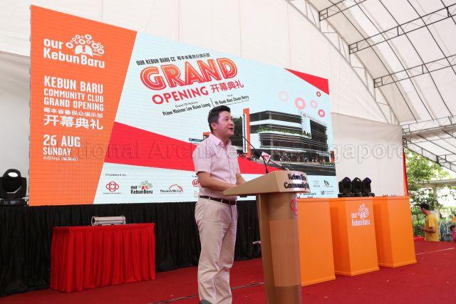 Taken at: Grand opening of  Kebun Baru Community Club (KBCC) Ang Mo Kio Ave 4  Pictured: Member of Parliament for Nee Soon GRC Henry Kwek