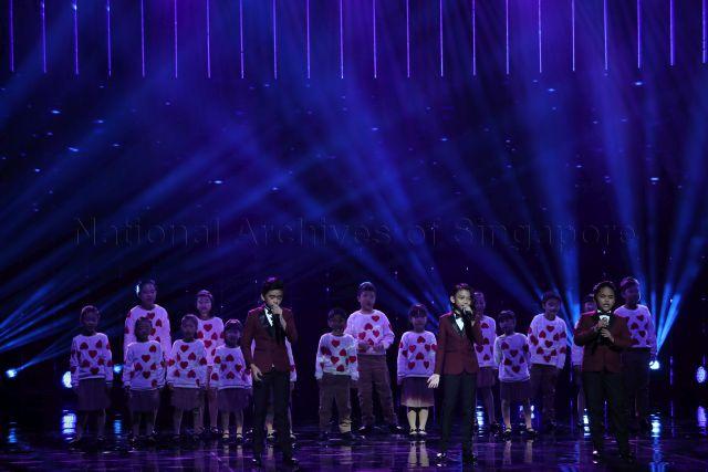 Taken at: The President’s Star Charity Show at Mediacorp's MES Theatre  Pictured: Philippines’ trio TNT Boys