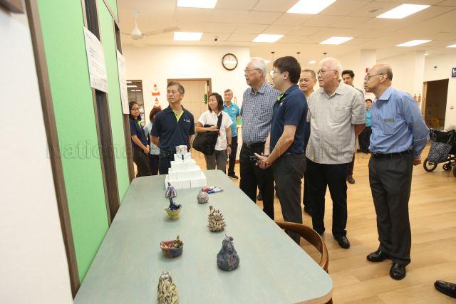 Taken at: Official opening of St. Luke's ElderCare (SLEC) Marine Parade Centre at Blk 86 Marine Parade Central  Pictured: Emeritus Senior Minister Goh Chok Tong, Chairman of SLEC Timothy Teo, Executive Director of SLEC Foong Daw Ching, Assistant Centre Manager Jeffrey Ha and CEO of SLEC Dr Kenny Tan