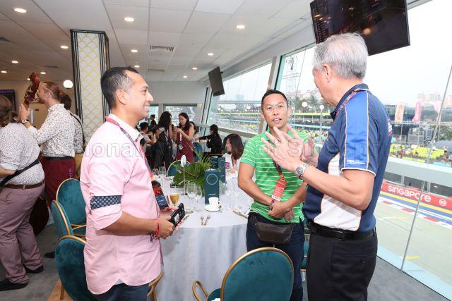 Taken at: 2019 Formula One (F1) Singapore Airlines (SIA) Singapore Grand Prix Practice and Qualifying Round at F1 Pit Building Pictured: Senior Minister and Coordinating Minister for National Security Teo Chee Hean