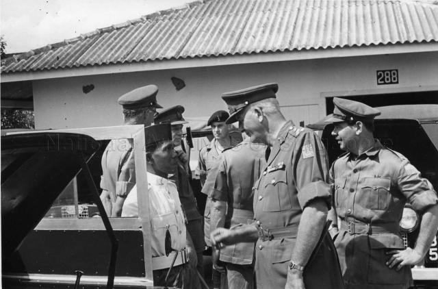 Personnel of the 2 Squadron 19th Air Formation Signal Regiment at Seletar Camp