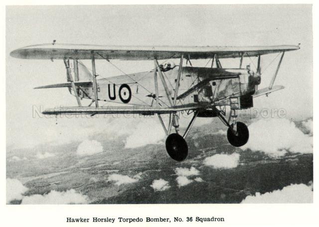 Hawker Horsley Torpedo Bomber flown by No. 36 Squadron