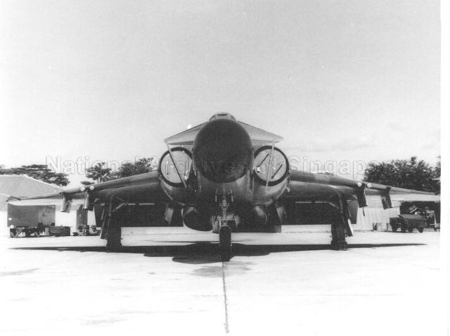 No. 60 Squadron's Gloster Javelin a twin-engined subsonic night and all weather interceptor aircraft in Seletar