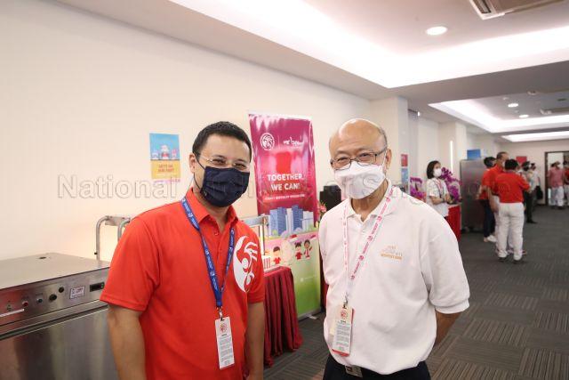 Taken at: National Day Parade (NDP) 2021 ceremonial parade at The Float @ Marina Bay Pictured: Minister for National Development Desmond Lee